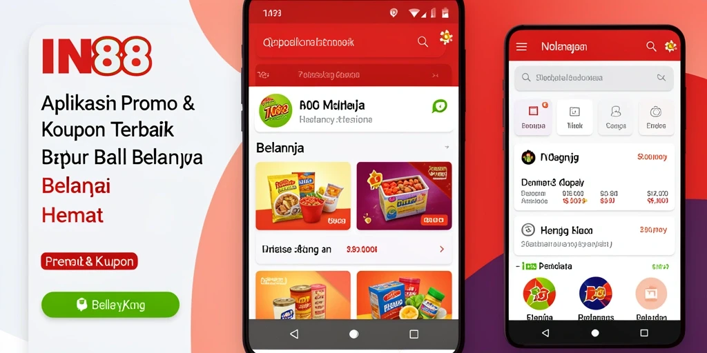 Tampilan antarmuka IN88 dengan promo menarik dan kupon.