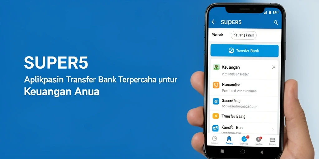 Antarmuka aplikasi SUPER5 yang modern dan mudah digunakan.