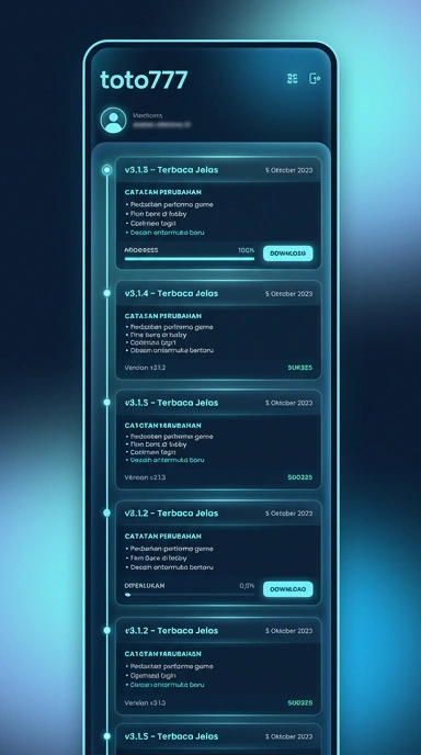 Riwayat Versi Aplikasi toto777 untuk Pengguna Android